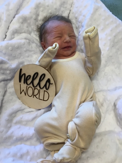 Newborn picture of Theo