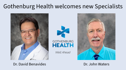 Welcome graphic for Dr. Benavides and Dr. Waters