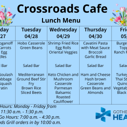 Lunch Menu April 27- May 1