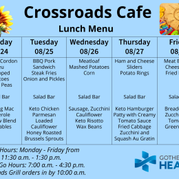 Cafe menu for Aug. 24-28
