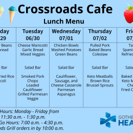 Lunch Menu June 29- July 3