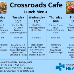 Lunch menu for Oct. 5-9