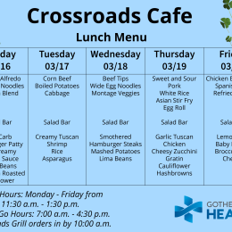 Lunch Menu March 16-20