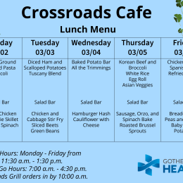 Lunch Menu March 2-6