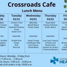 Lunch Menu March 30- April 3