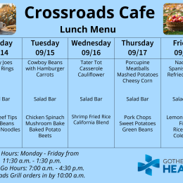Menu for Sept 14-18