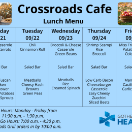 Cafe menu for Sept. 21-25