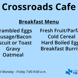 Breakfast menu