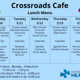 Lunch Menu March 10-14