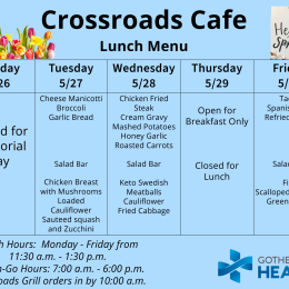 Lunch Menu May 26-30