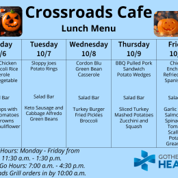 Lunch Menu Oct 6-10 