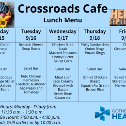 Lunch Menu September 15-19