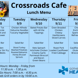 Lunch Menu September 8-12