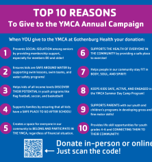 Annual YMCA Campaign Highlights 10 Reasons to Give