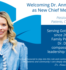 Graphic announcing new CMO