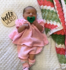 Newborn picture of Evanava Nadine