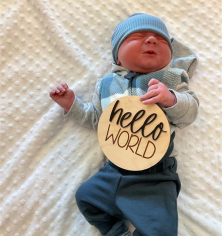 Newborn Photo of Mikhailo Gregory-Lowell