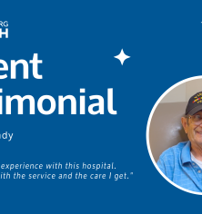 Cover photo for patient testimonial video