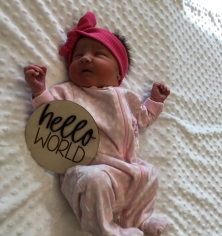 New born picture of Wrenlee Leah