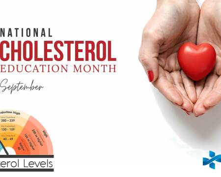 National Cholesterol Education Month graphic