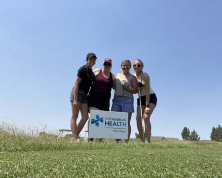 Gothenburg Health staff at golf tournament