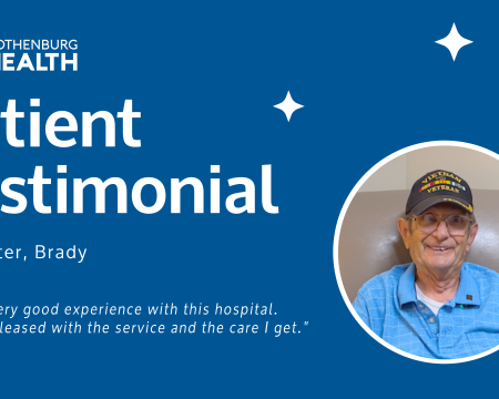 Cover photo for patient testimonial video