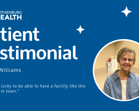 Cover photo for patient testimonial video