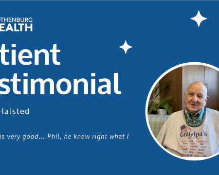 Patient Testimonial cover page