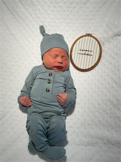 Newborn photo of Cooper Maddox 