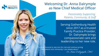 Graphic announcing new CMO