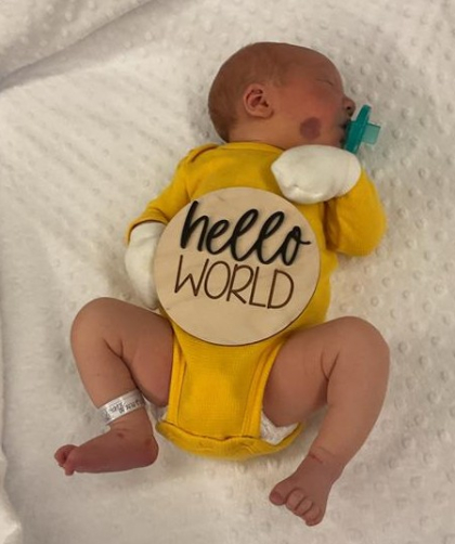 Newborn Photo of Gustav B. 