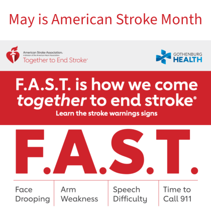 Stroke Month graphic