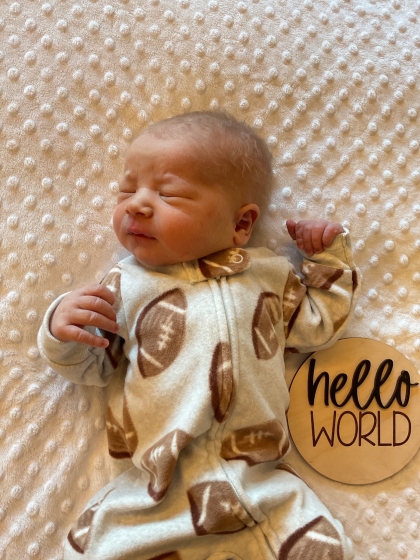 Newborn photo of Beckett