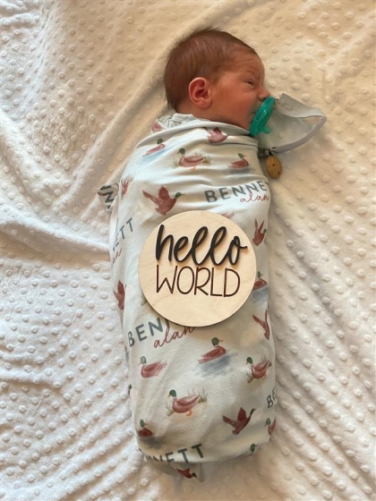Newborn Photo of Bennett Alan