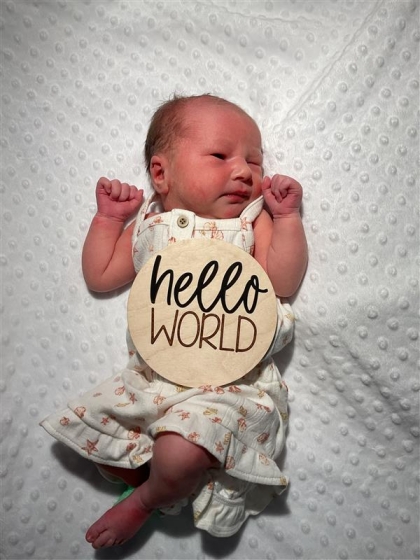 Newborn photo of Bexlie Louise