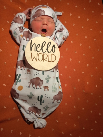 Newborn photo Bridger William