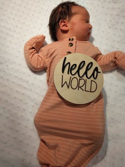 Newborn Photo of Eleanor Kathleen 