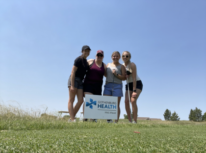 Gothenburg Health staff at golf tournament