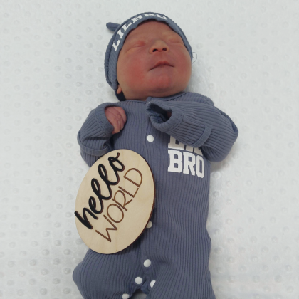 New born picture of Graham