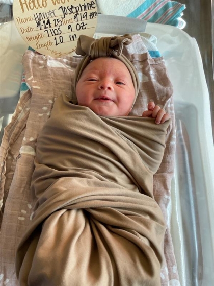 Newborn photo of Harper Josephine 