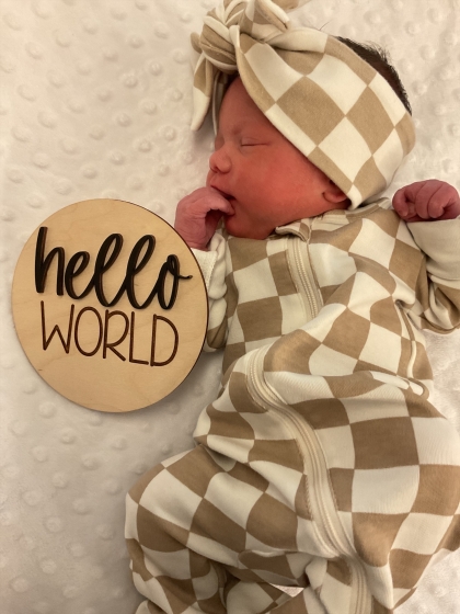 Newborn Photo of Indie Raye 