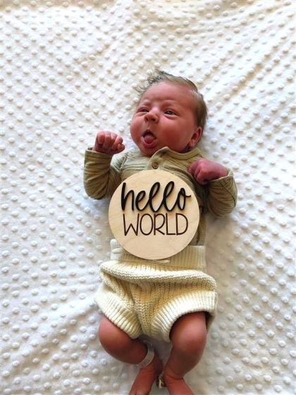 Newborn photo of Mabel Rose