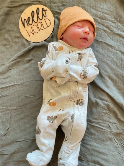 Newborn Photo of Miles Lane 