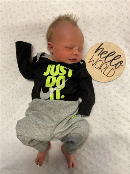 Newborn Photo of Ryder Kru 
