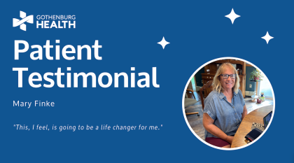 Cover photo for patient testimonial video